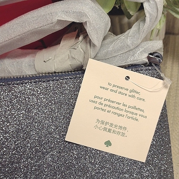 NWT Kate Spade Lola Glitter Crossbody In Navy Dusk - Picture 14 of 16